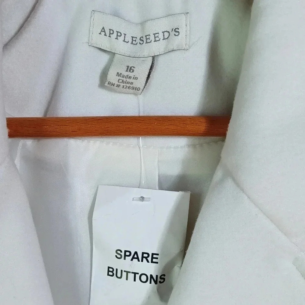 NEW Jacket Soft cozy warm lined button blazer ivory Pockets NWOT 16 - Picture 6 of 13